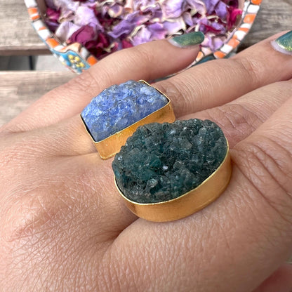 The Enache Green Blue Double Ring TheEnache