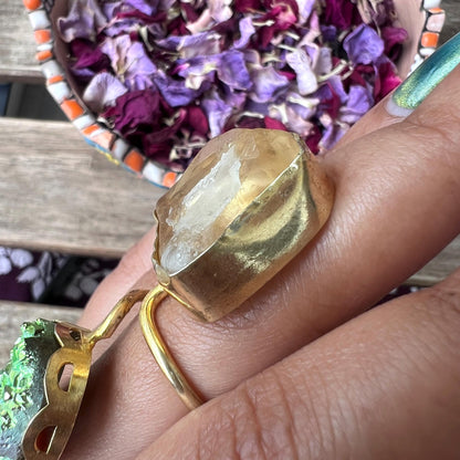 The Enache Green Druzy Quartz Ring TheEnache