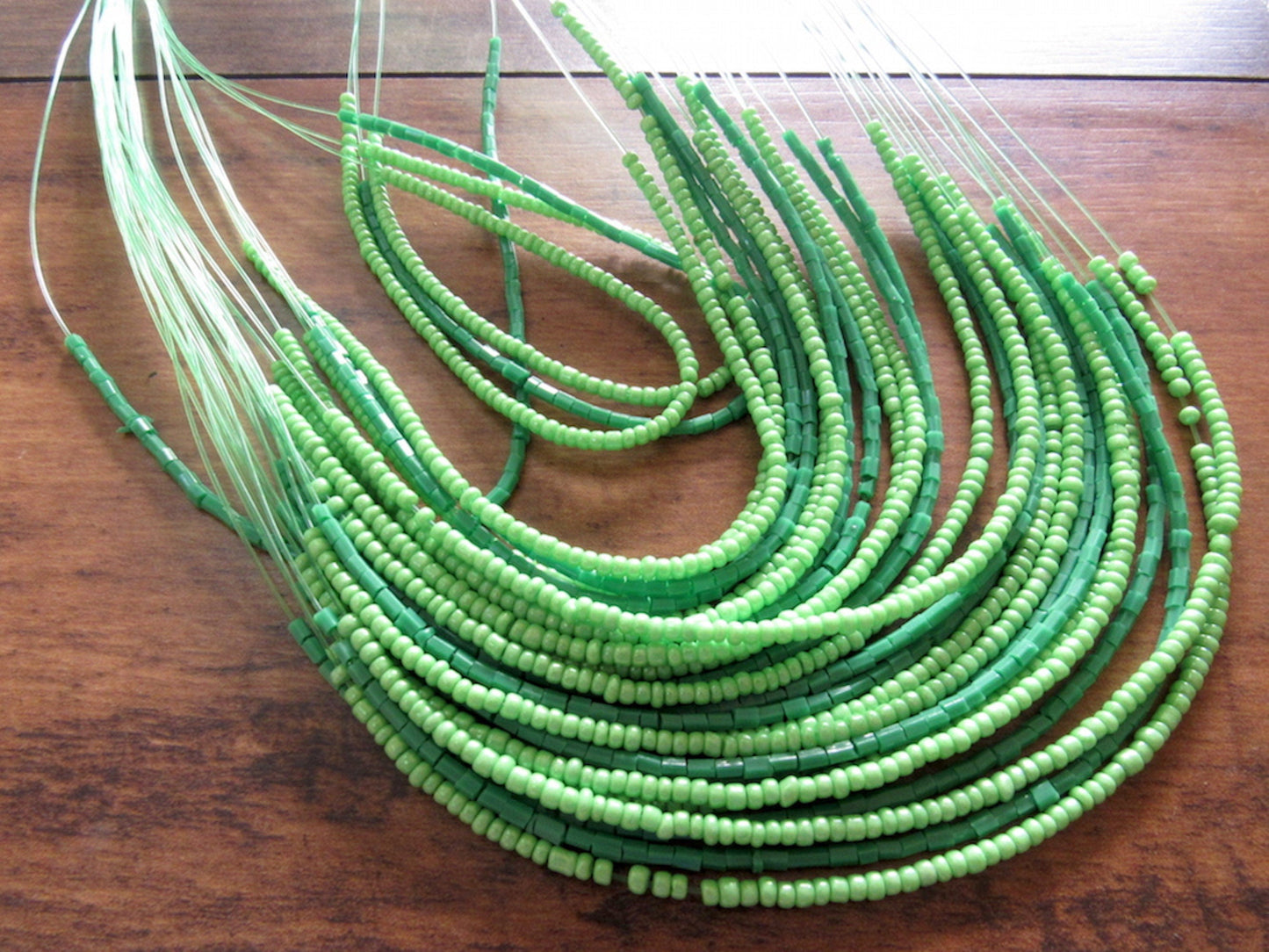 The Enache Green Neon Beaded Necklace TheEnache