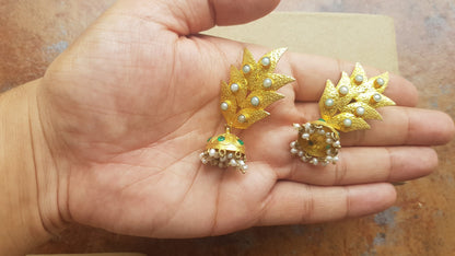 The Enache Jhumka Green Onyx Earrings TheEnache
