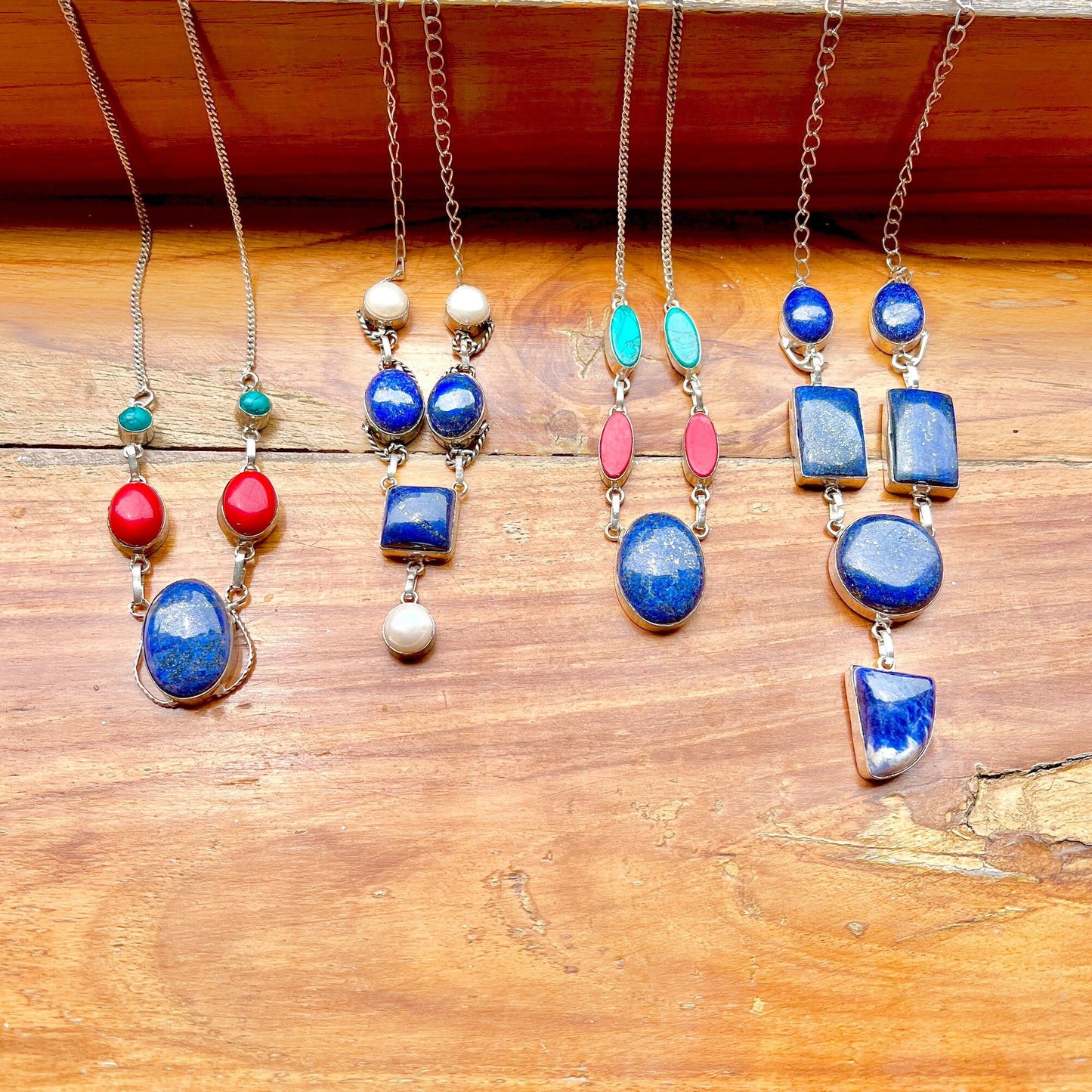 The Enache Lapis Lazuli Bib Necklace TheEnache