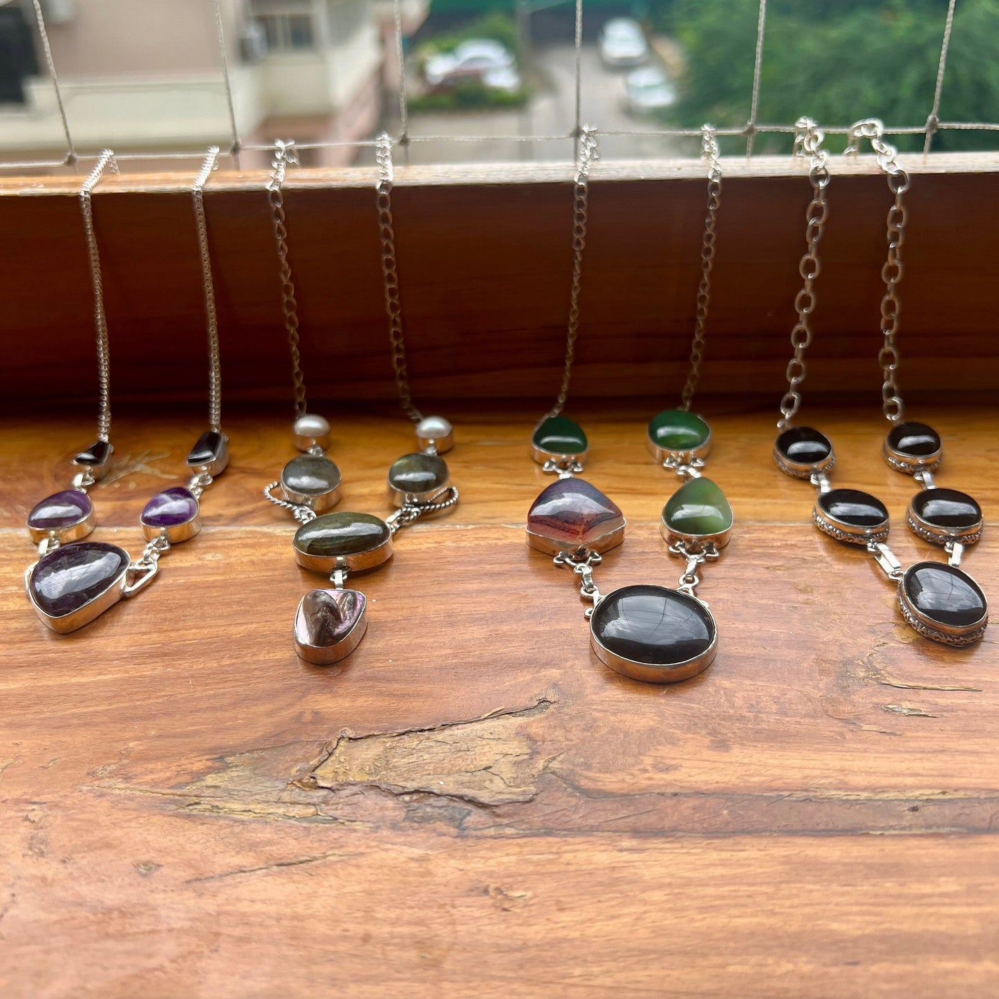 The Enache Multi Gemstone Bib Necklace TheEnache