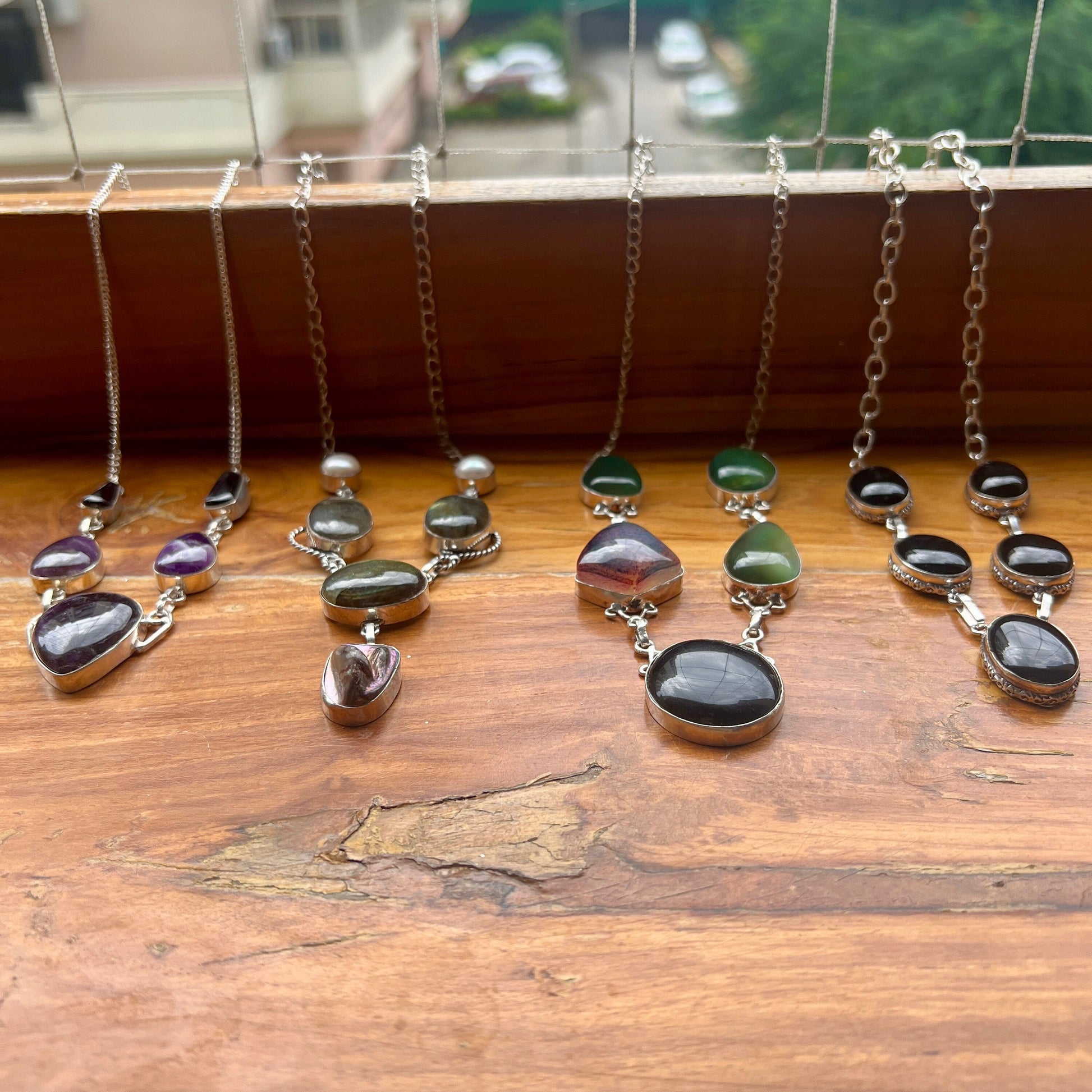 The Enache Multi Gemstone Bib Necklace TheEnache