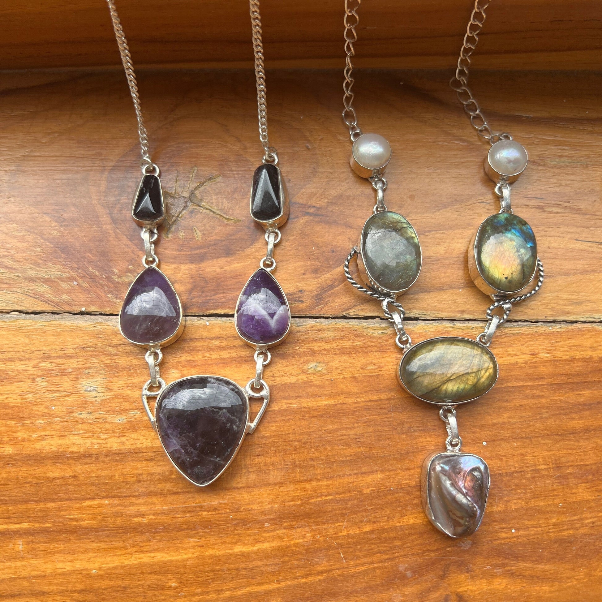 The Enache Multi Gemstone Bib Necklace TheEnache