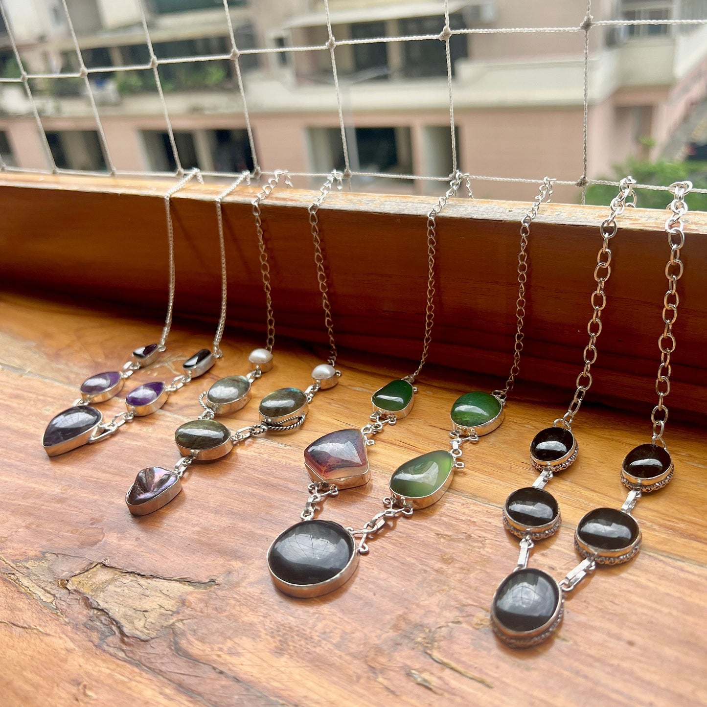 The Enache Multi Gemstone Bib Necklace TheEnache