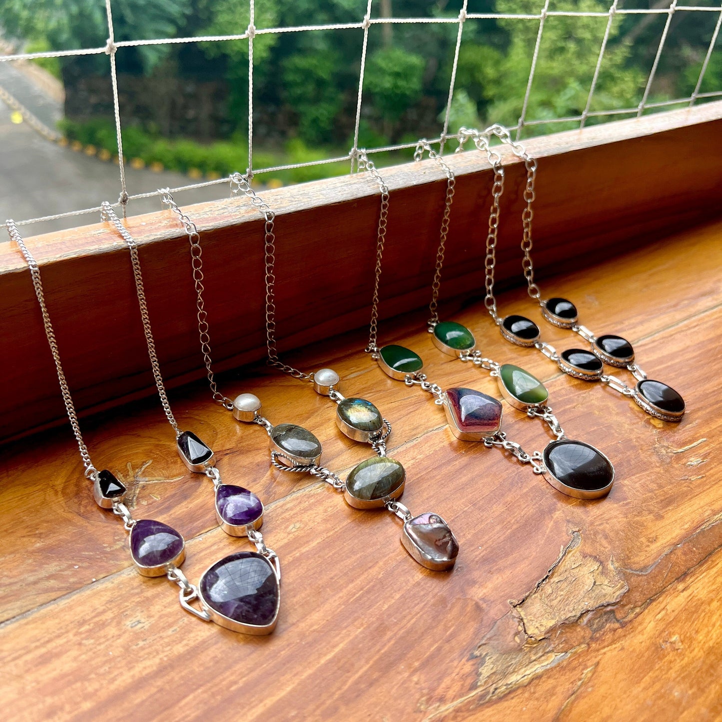 The Enache Multi Gemstone Bib Necklace TheEnache