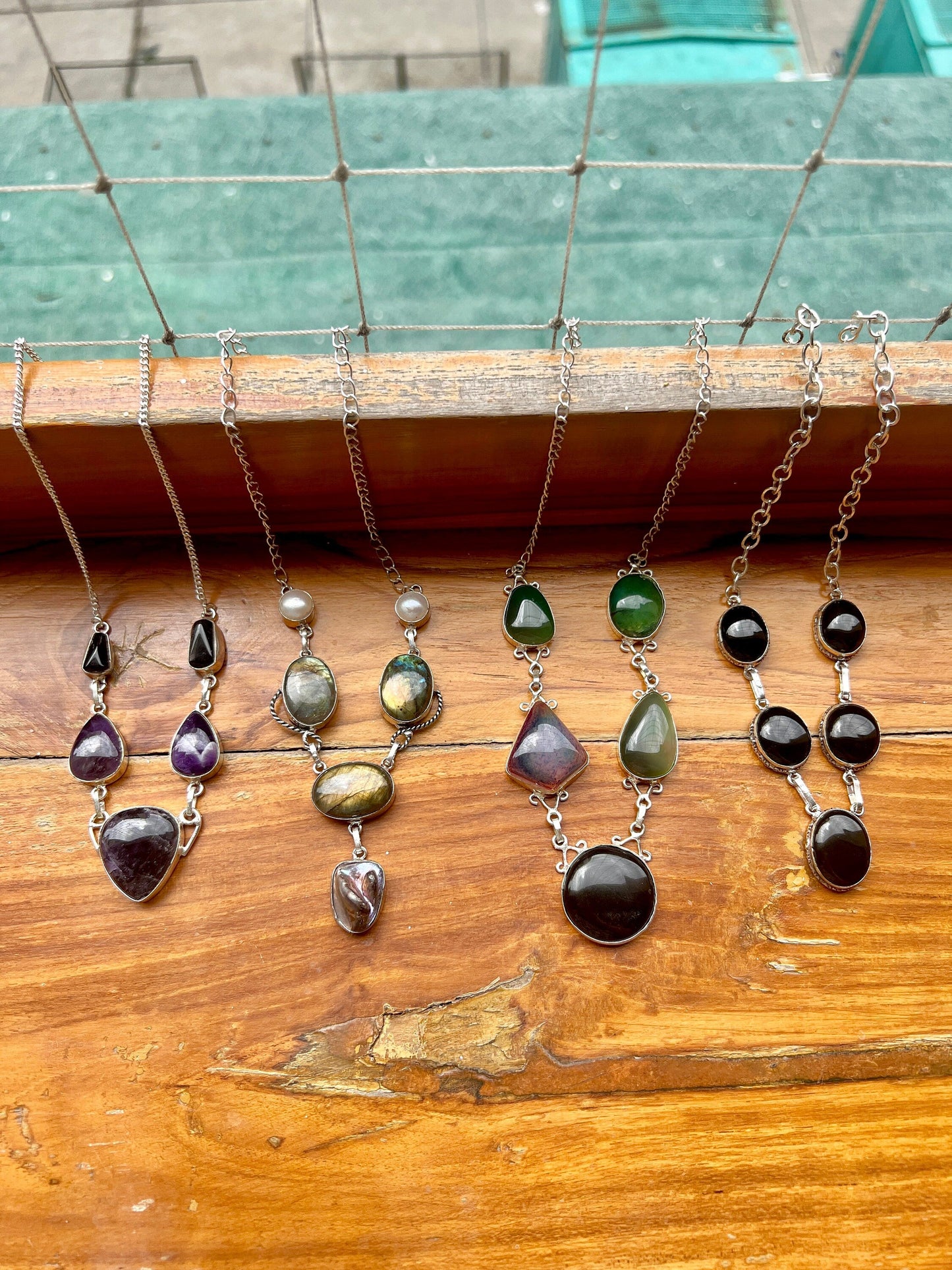 The Enache Multi Gemstone Bib Necklace TheEnache