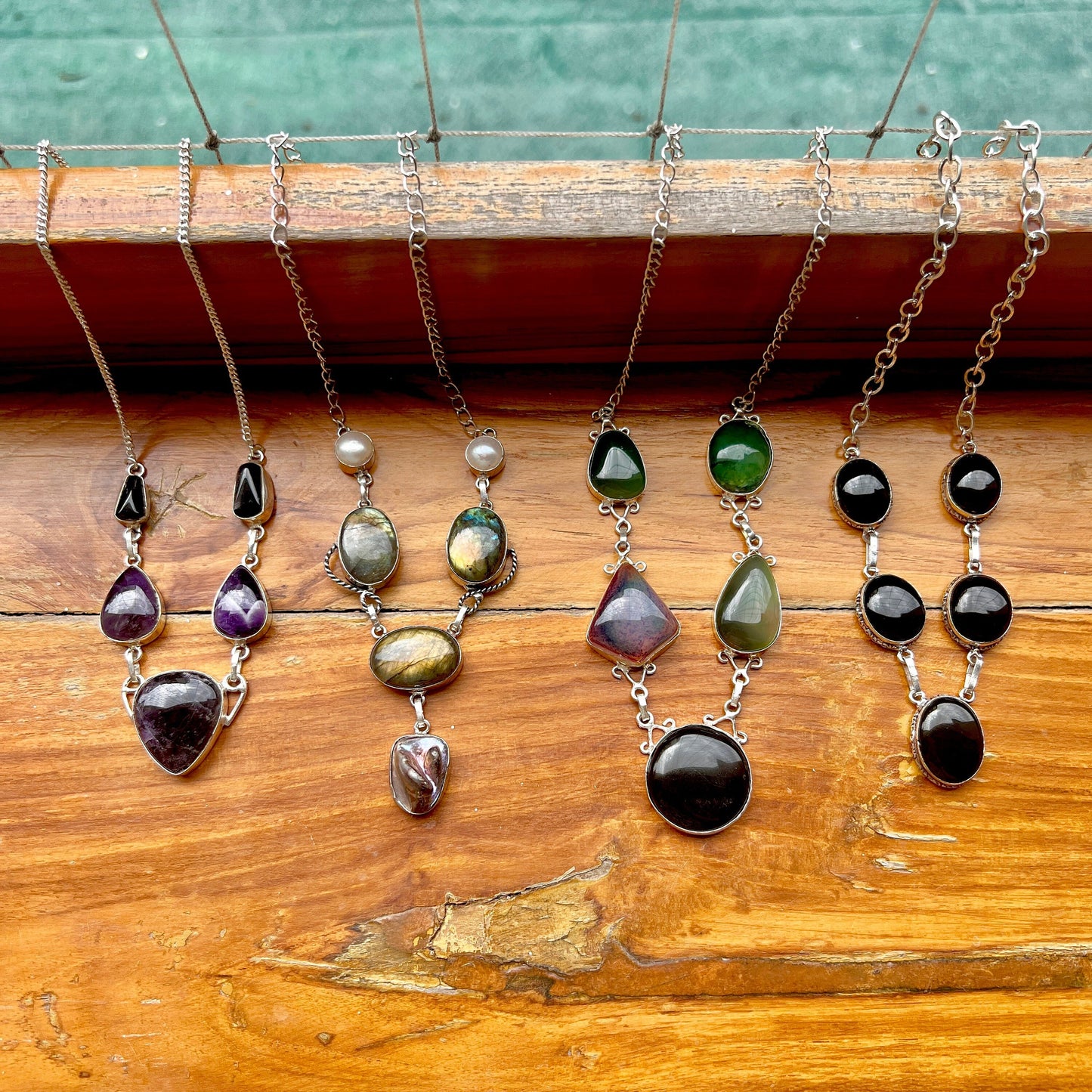 The Enache Multi Gemstone Bib Necklace TheEnache