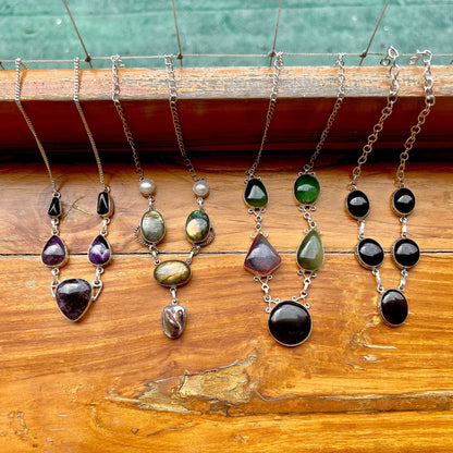 The Enache Multi Gemstone Bib Necklace TheEnache