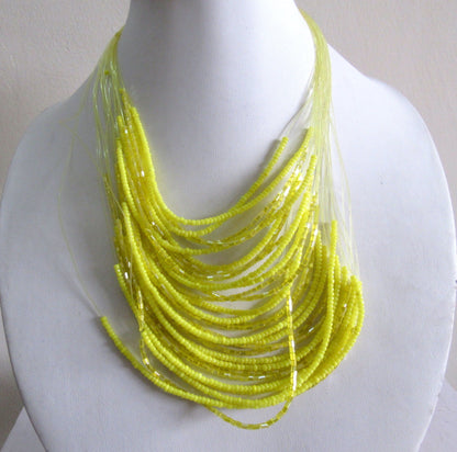 The Enache Neon Beaded Necklace TheEnache