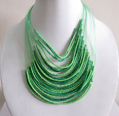 The Enache Neon Beaded Necklace TheEnache