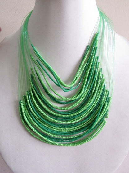 The Enache Neon Beaded Necklace TheEnache
