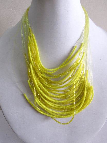 The Enache Neon Beaded Necklace TheEnache