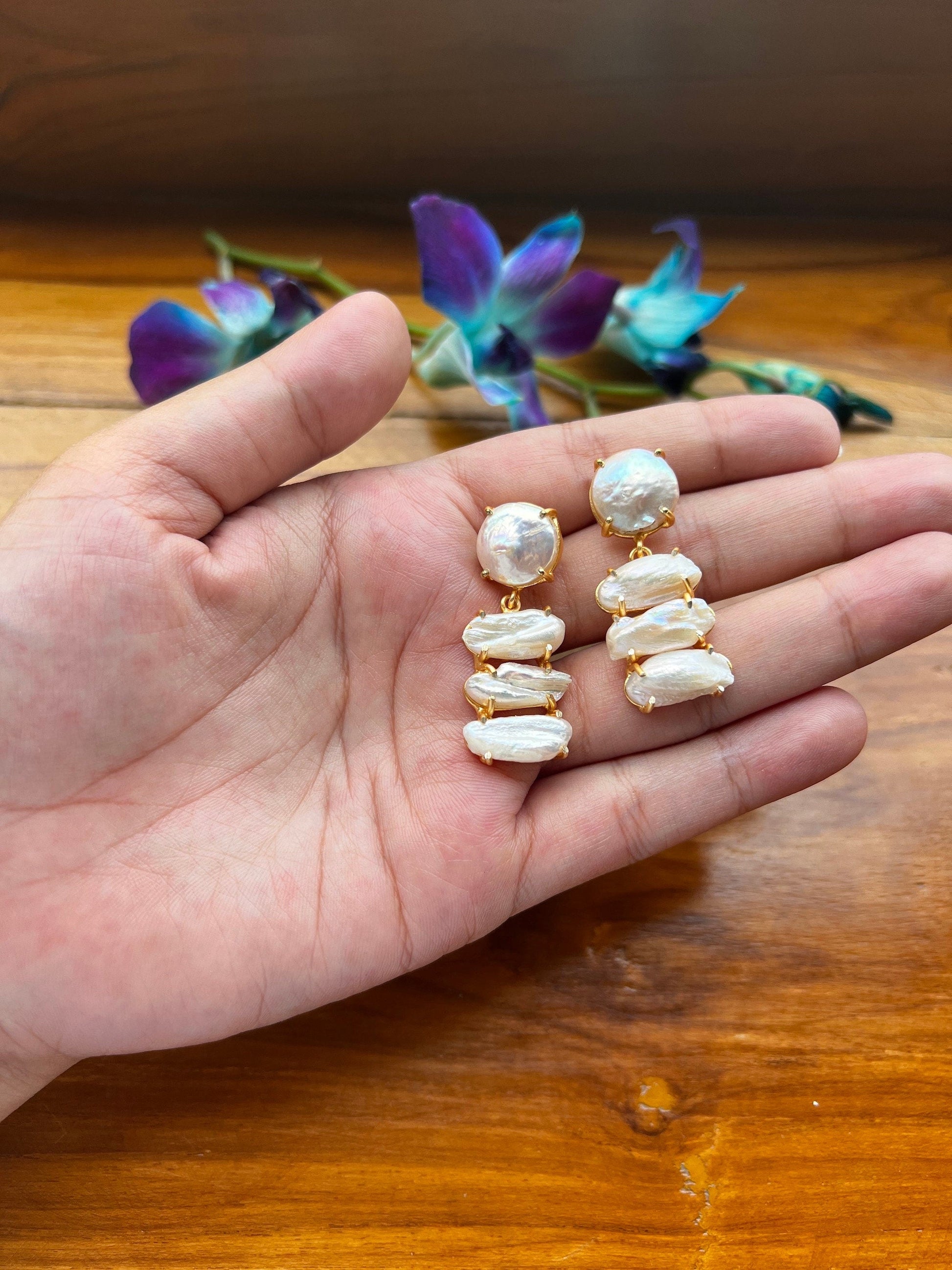 The Enache Opulent Pearl Earrings TheEnache