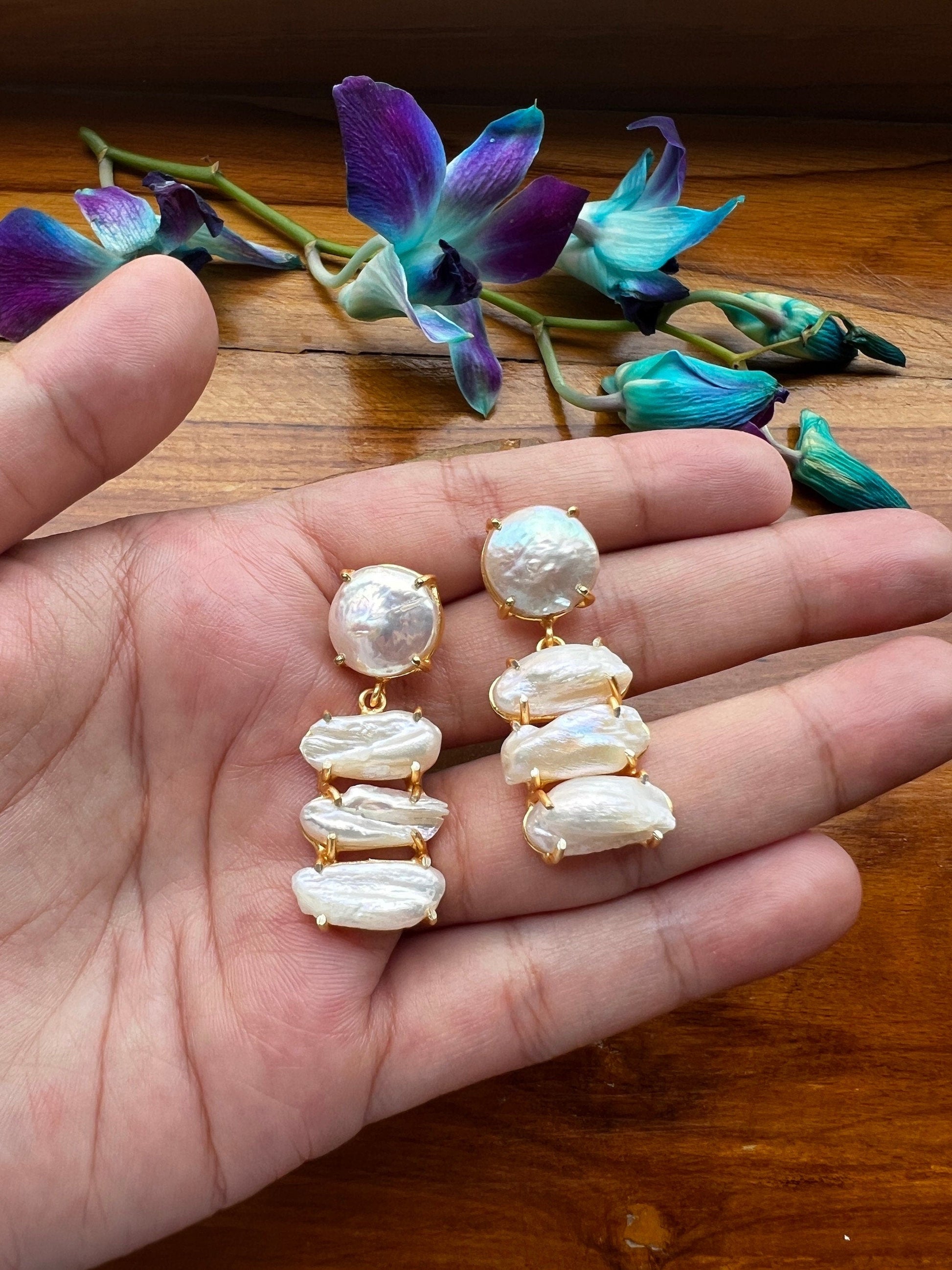 The Enache Opulent Pearl Earrings TheEnache