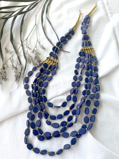 The Enache Oval Beads Turquoise Necklace TheEnache