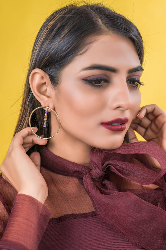 The Enache Oversized Rhinestone Hoops TheEnache