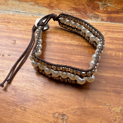 The Enache Pearl Beaded Bracelet Set TheEnache