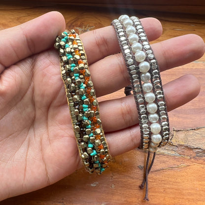 The Enache Pearl Beaded Bracelet Set TheEnache