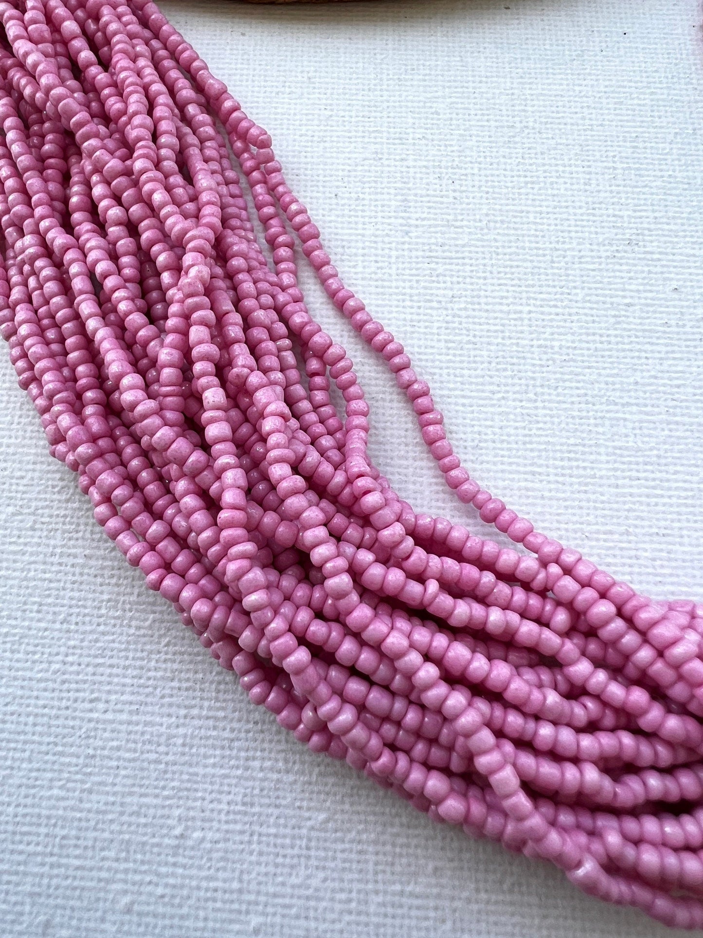 The Enache Pink Beaded Multi-Strand Necklace TheEnache
