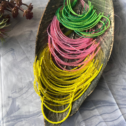 The Enache Pink Chunky Multi-Strand Beaded Necklace – Boho Indian Statement Jewelry TheEnache