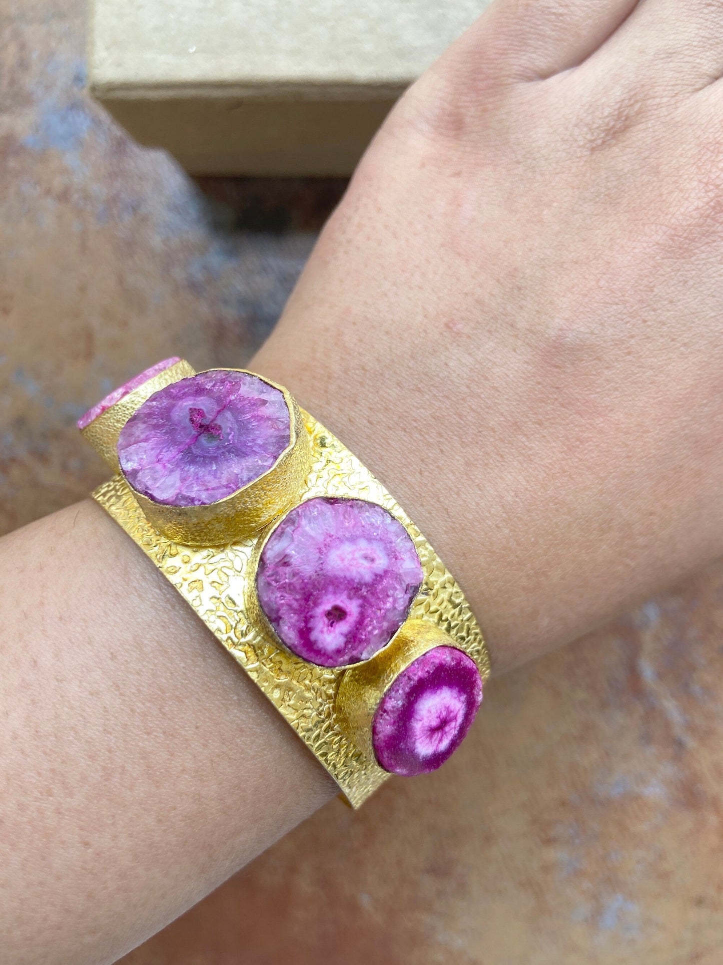 The Enache Pink Gold Statement Cuff TheEnache