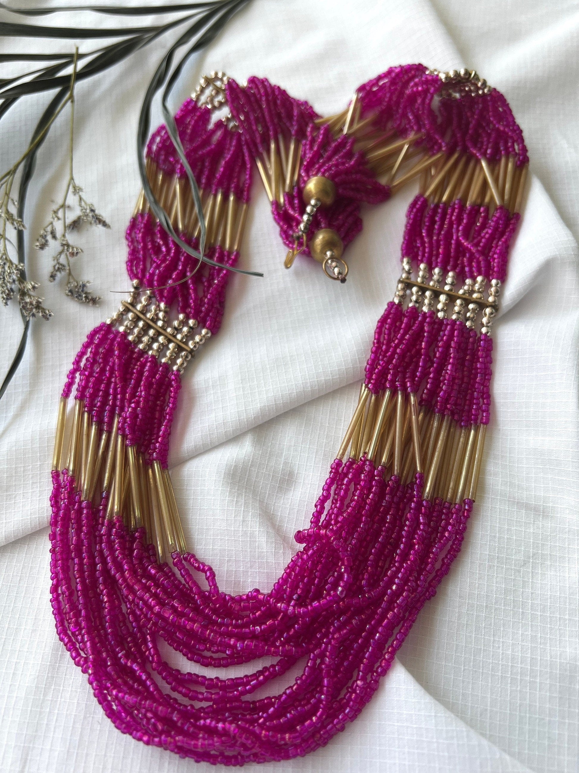 The Enache Pink Multi Layer Necklace TheEnache