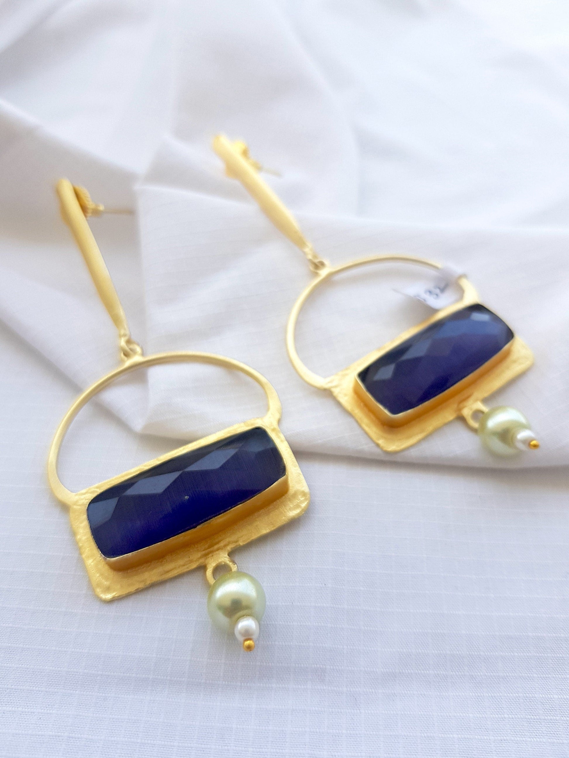The Enache Purple Crystal Quartz Dangle Earrings TheEnache