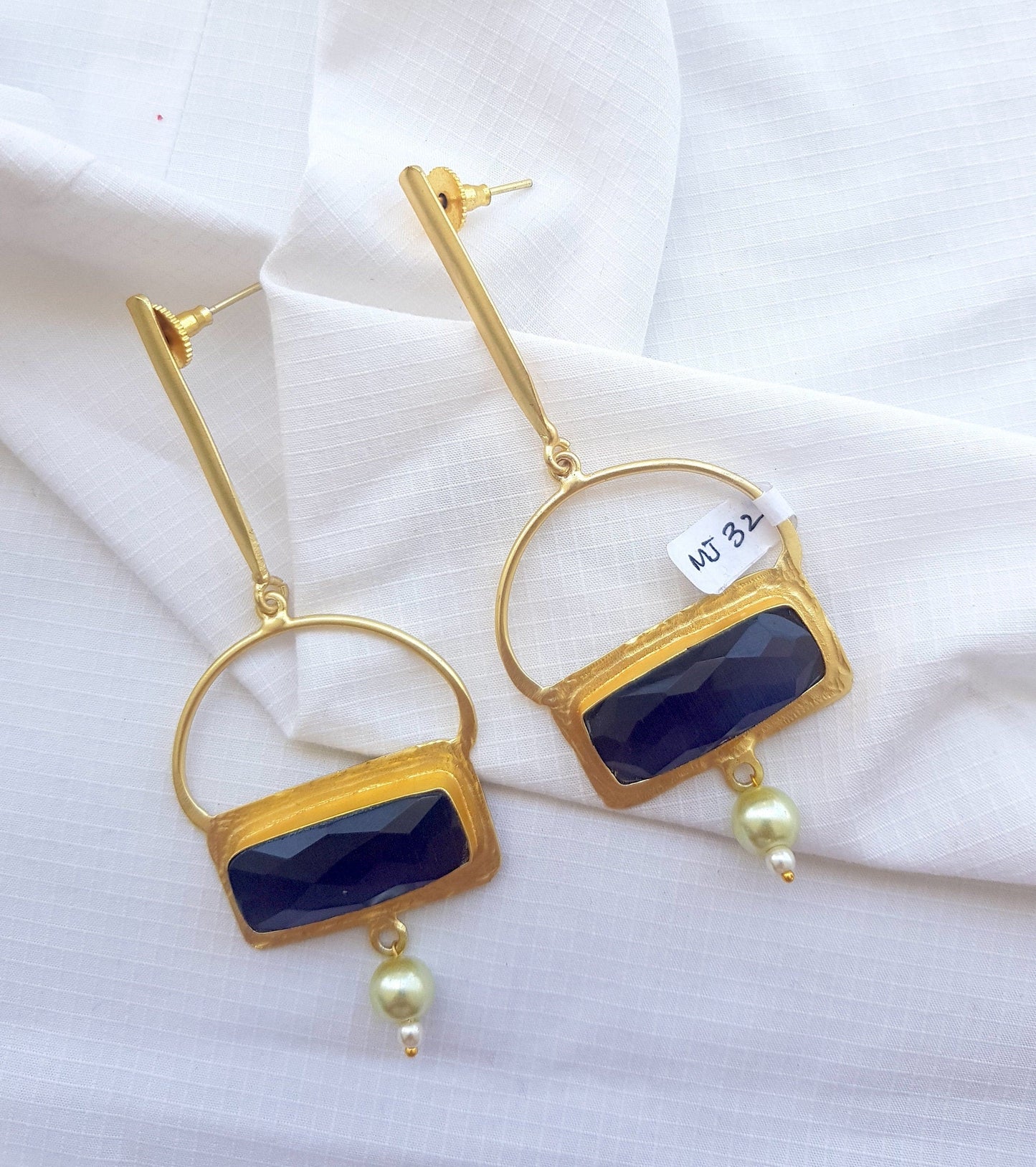 The Enache Purple Crystal Quartz Dangle Earrings TheEnache