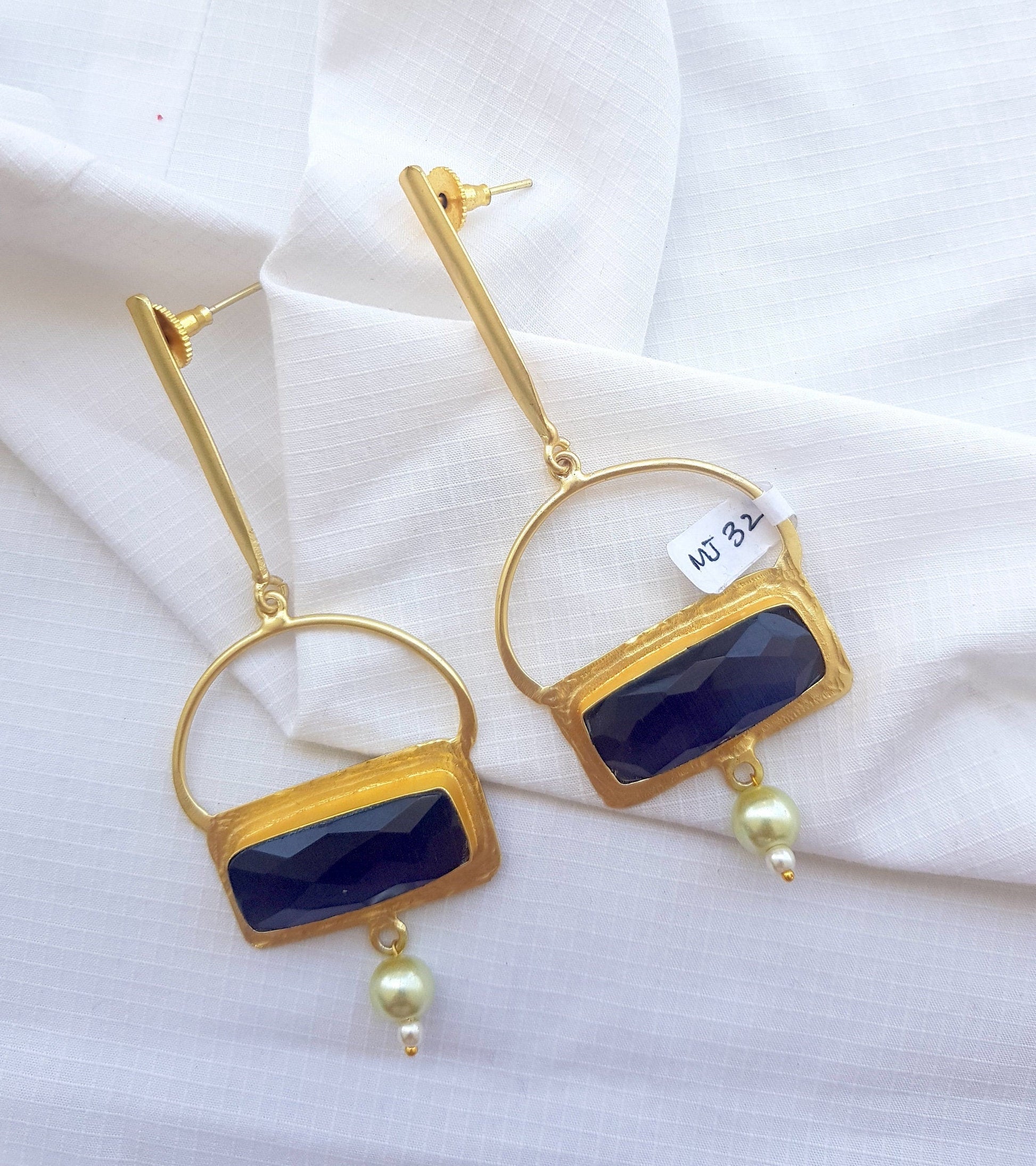 The Enache Purple Crystal Quartz Dangle Earrings TheEnache