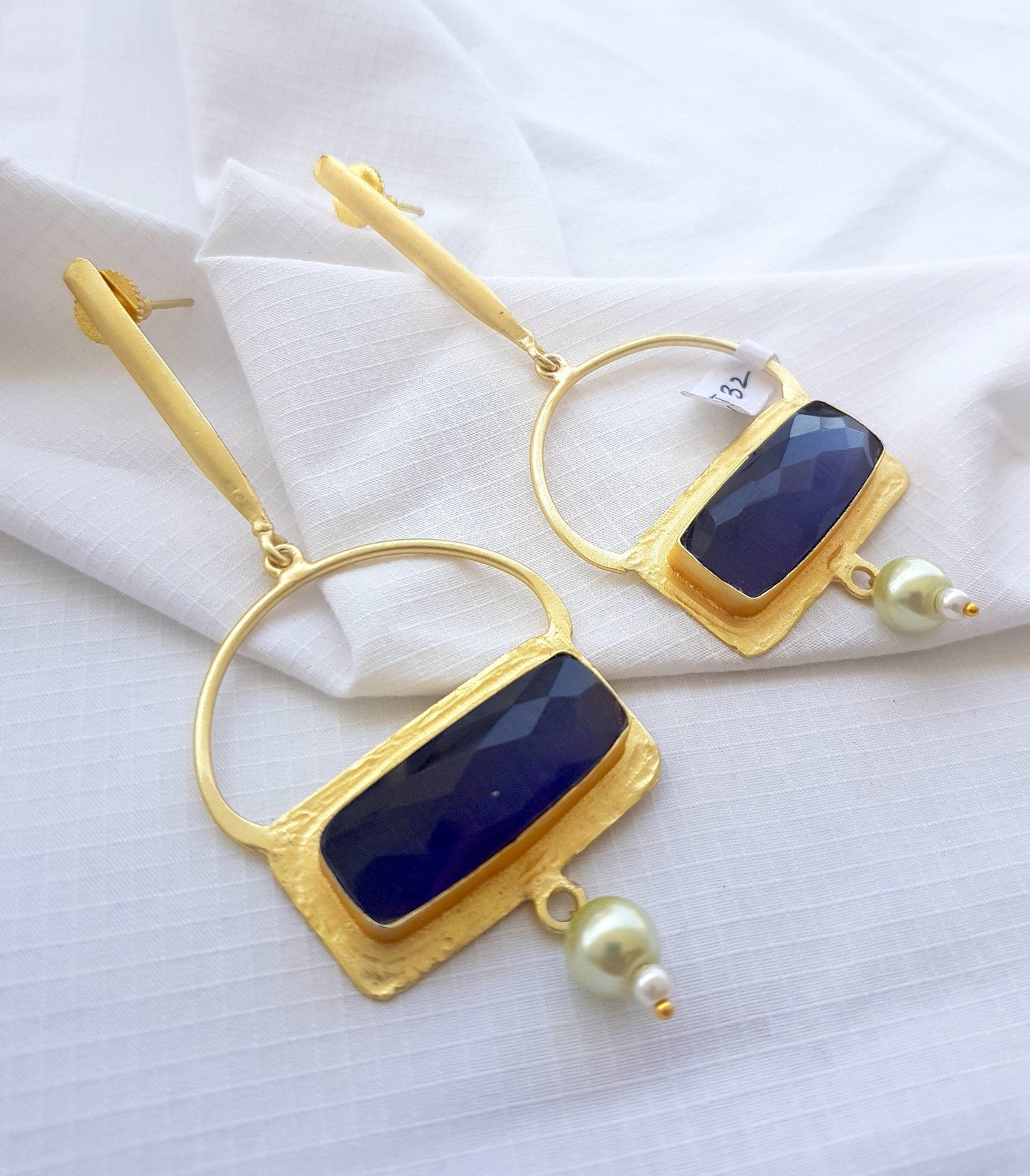 The Enache Purple Crystal Quartz Dangle Earrings TheEnache