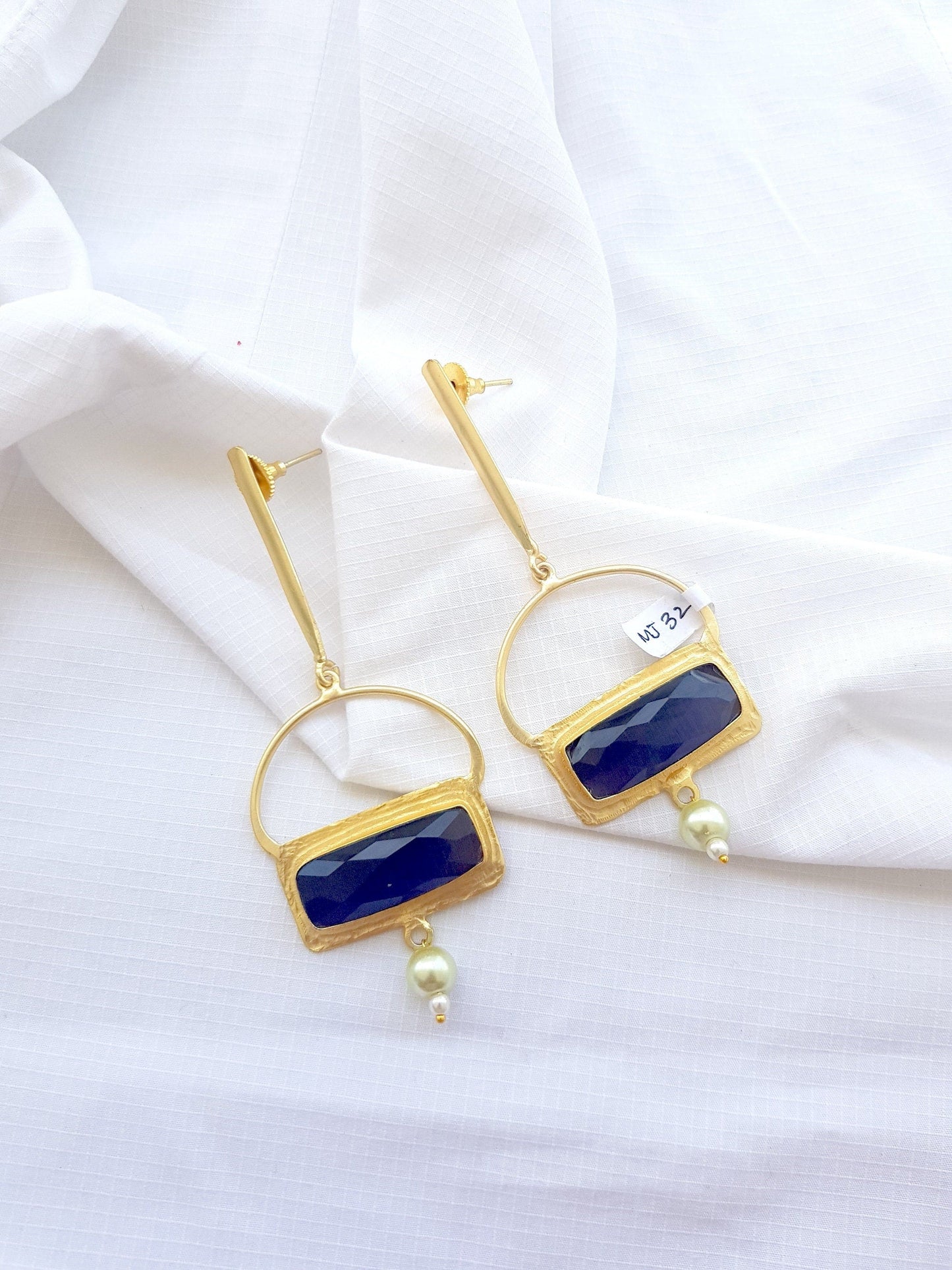 The Enache Purple Crystal Quartz Dangle Earrings TheEnache