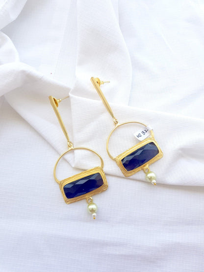 The Enache Purple Crystal Quartz Dangle Earrings TheEnache