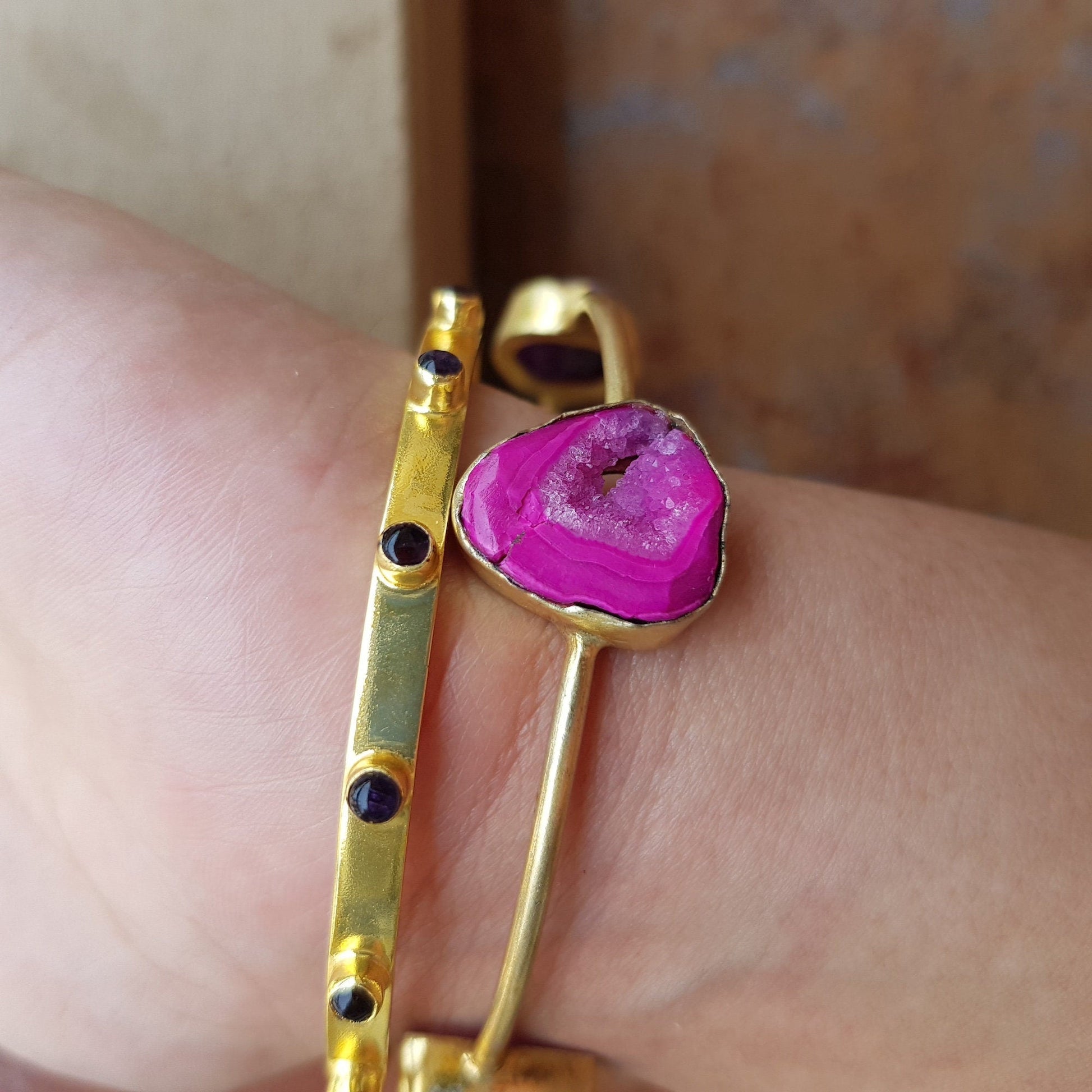 The Enache Purple Stacking Bangle Set TheEnache