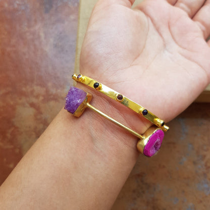 The Enache Purple Stacking Bangle Set TheEnache