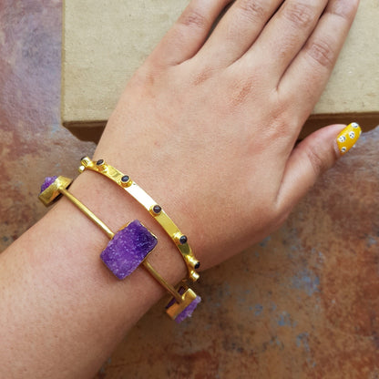 The Enache Purple Stacking Bangle Set TheEnache