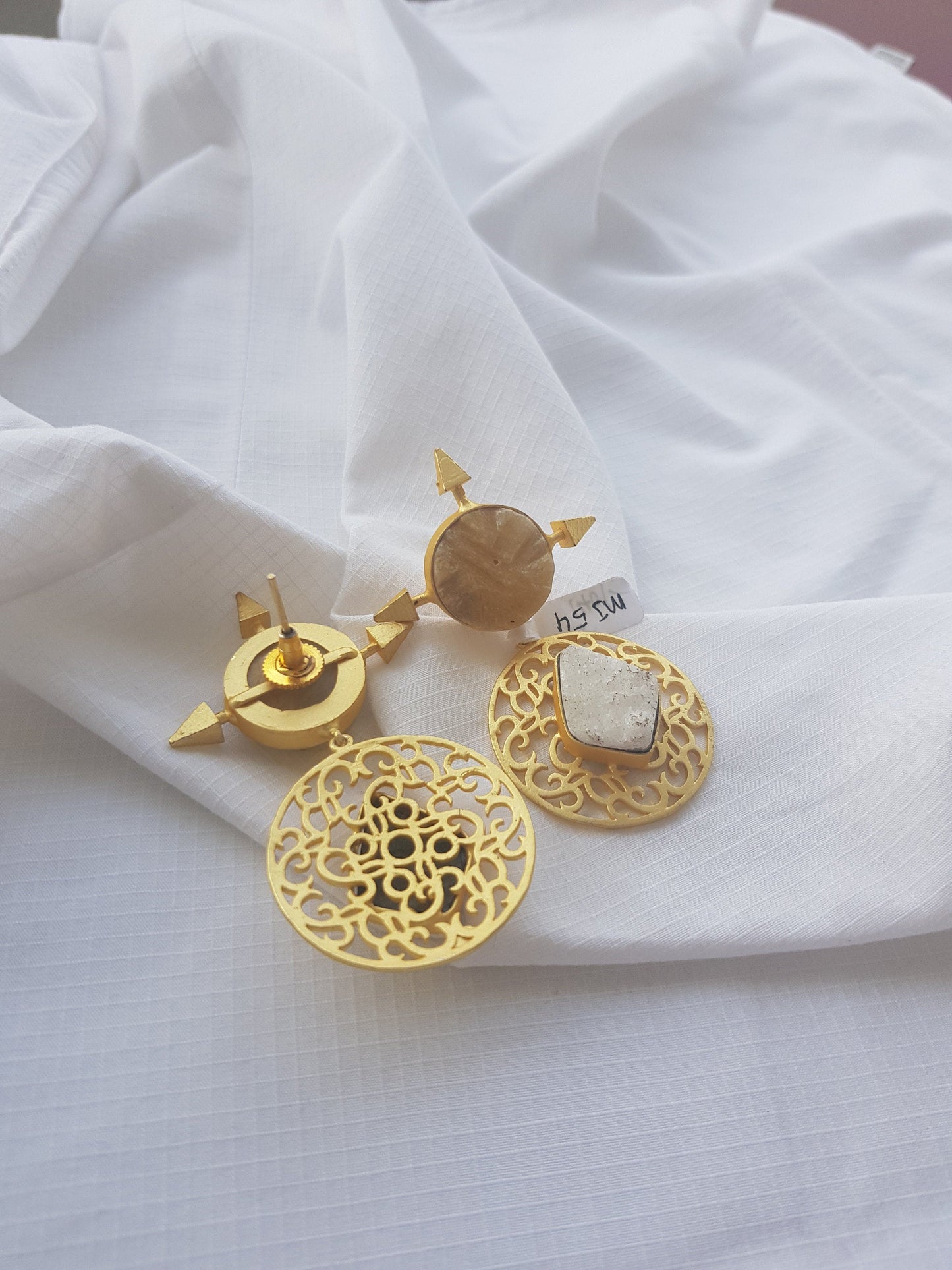 The Enache Raw Rutile Quartz Earrings TheEnache