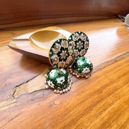 The Enache Rose Cut Pearl Jhumkas TheEnache