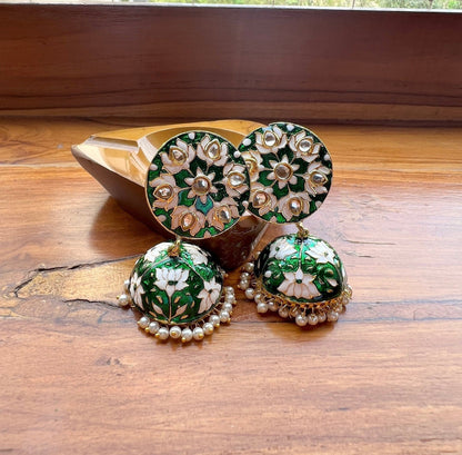 The Enache Rose Cut Pearl Jhumkas TheEnache