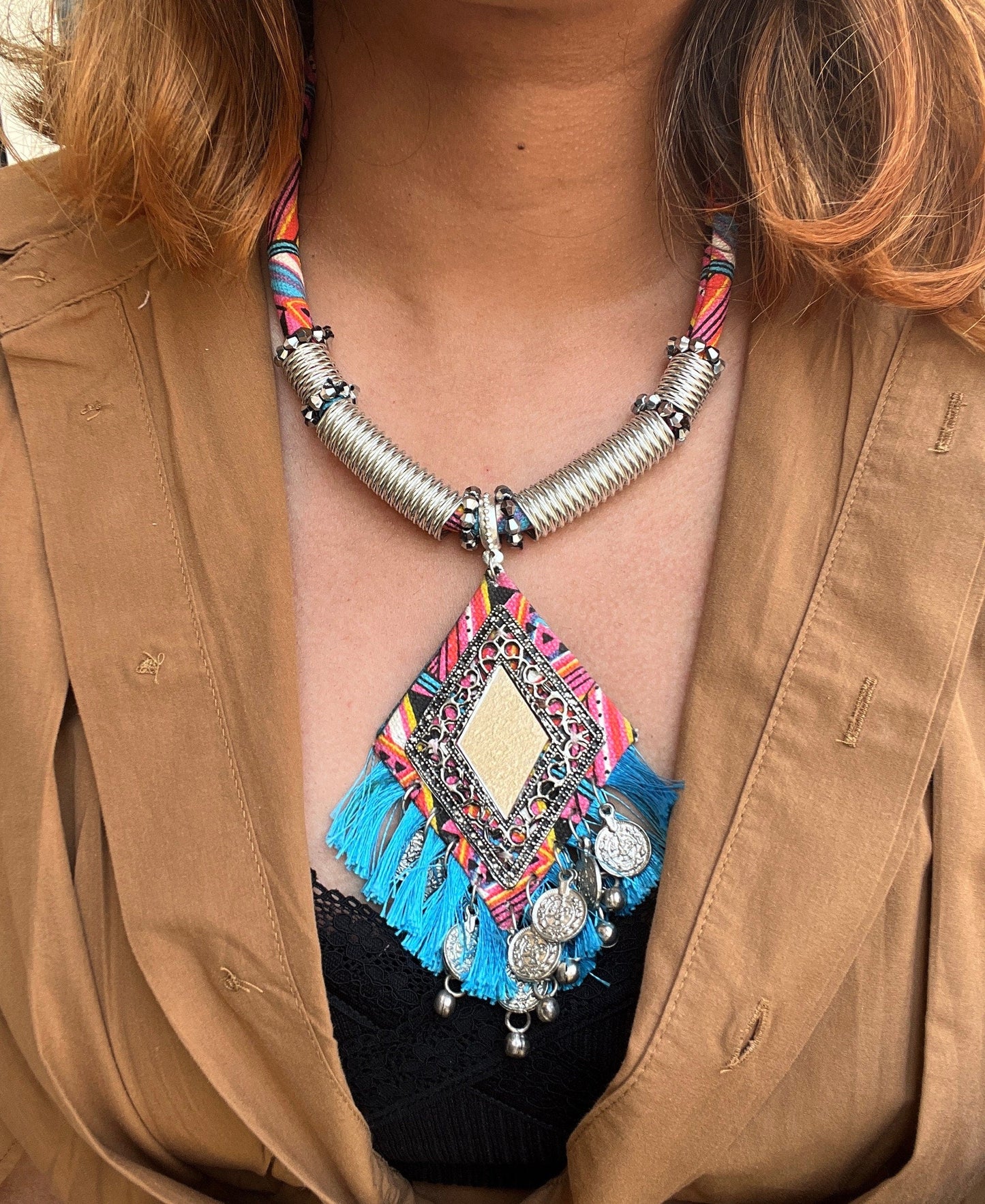 The Enache Silver Oxidized Gypsy Necklace TheEnache