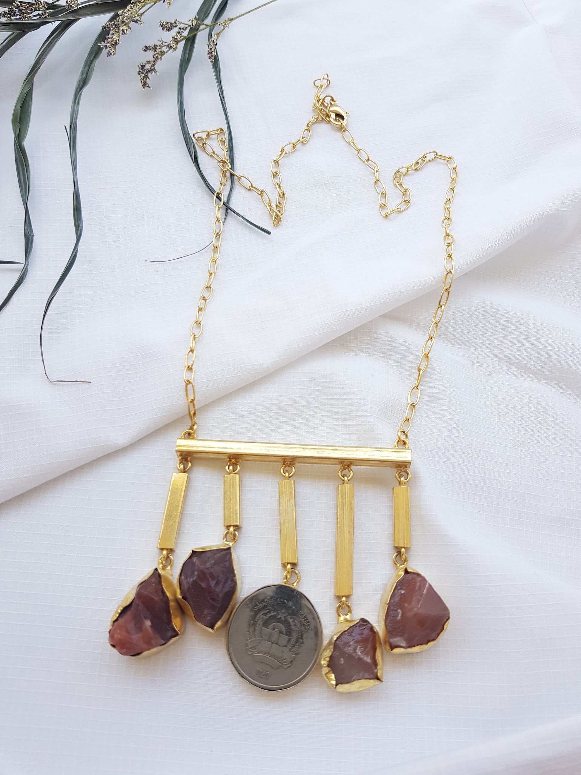 The Enache Smoky Quartz Charm Necklace TheEnache