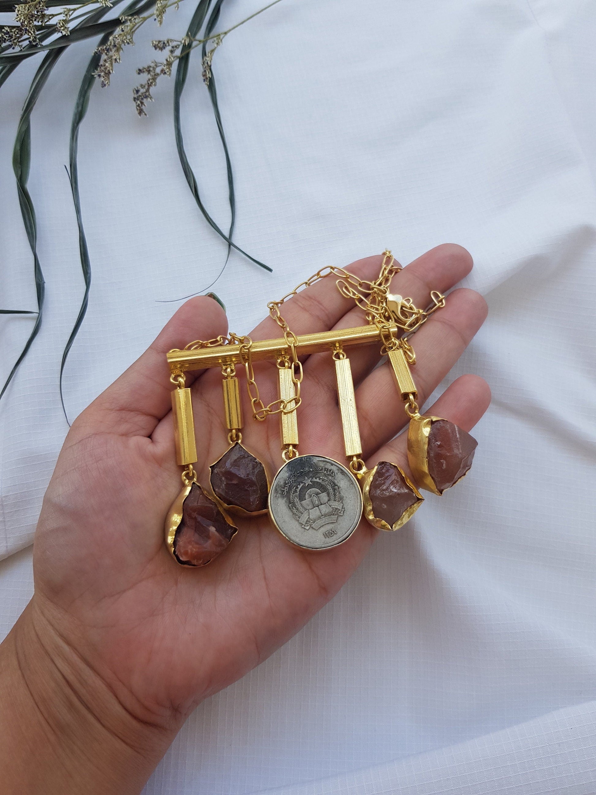 The Enache Smoky Quartz Charm Necklace TheEnache