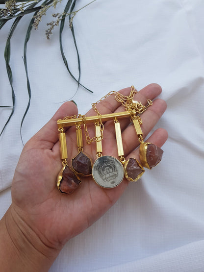 The Enache Smoky Quartz Charm Necklace TheEnache