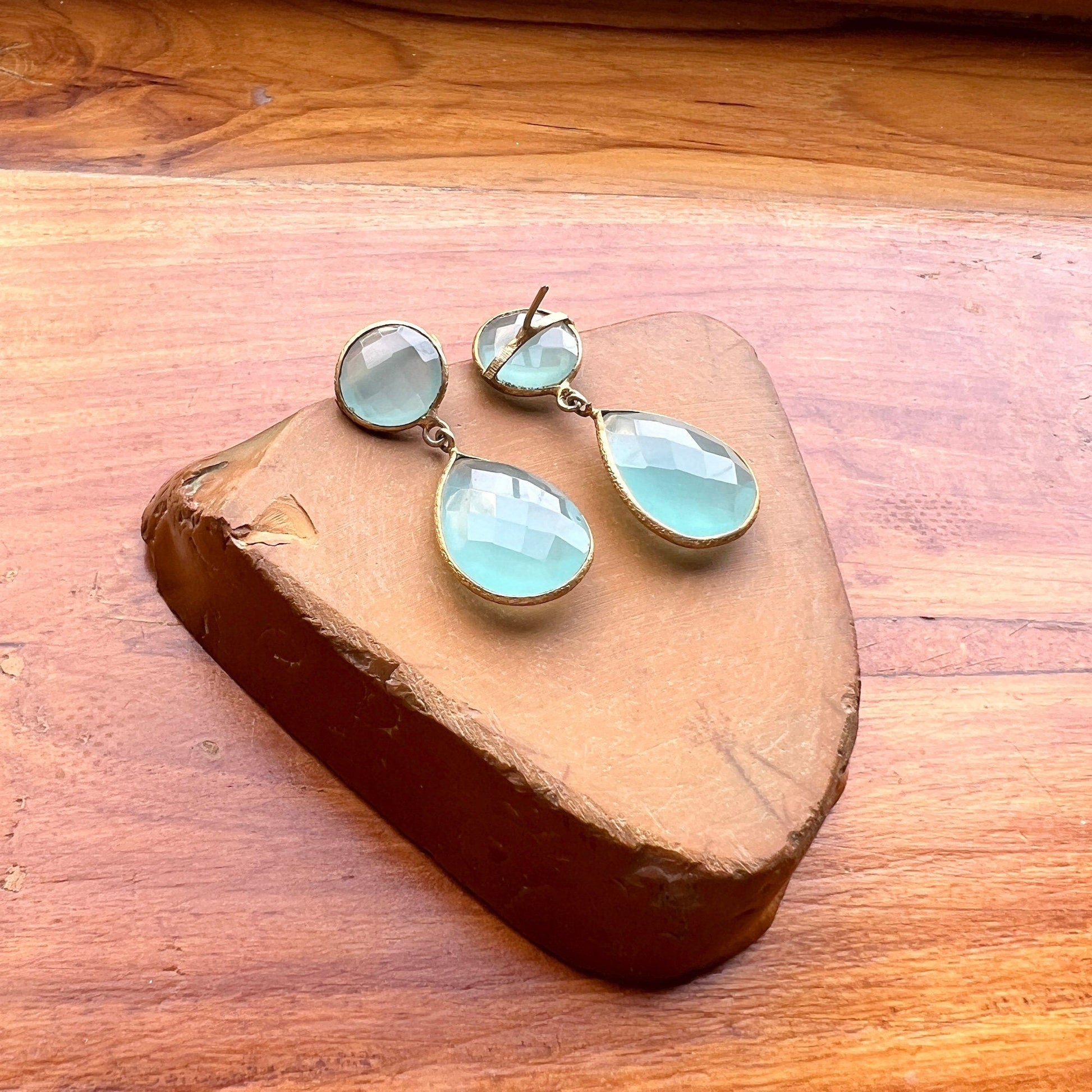 The Enache Smoky Quartz Onyx Earrings TheEnache