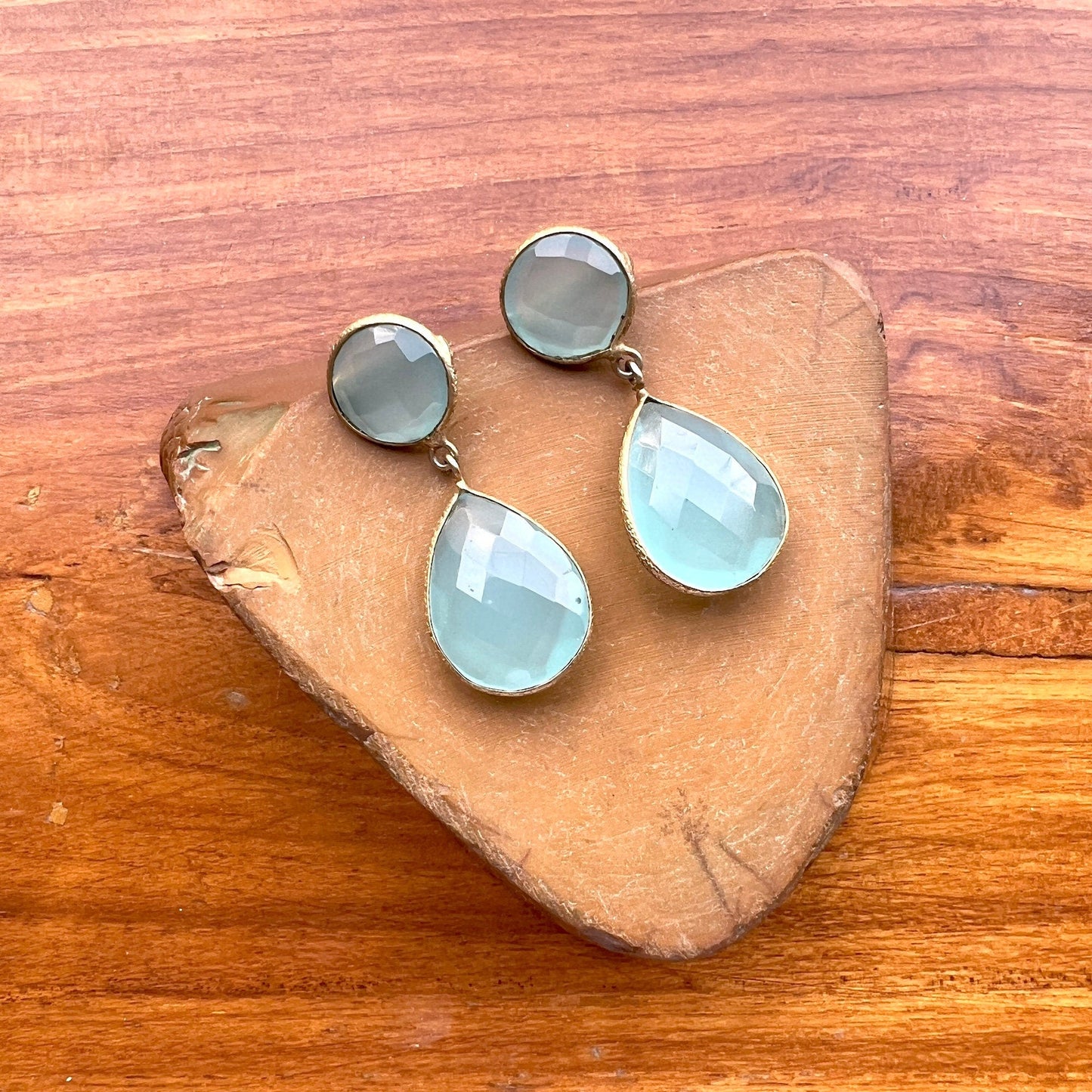 The Enache Smoky Quartz Onyx Earrings TheEnache