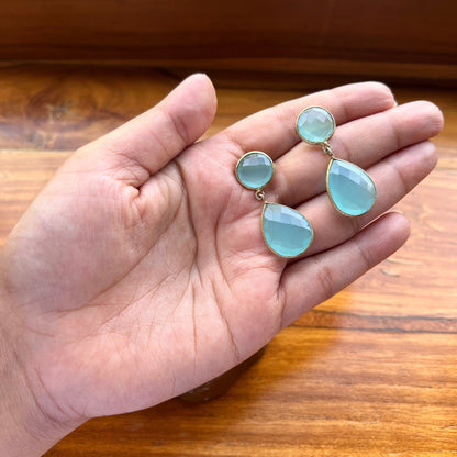 The Enache Smoky Quartz Onyx Earrings TheEnache