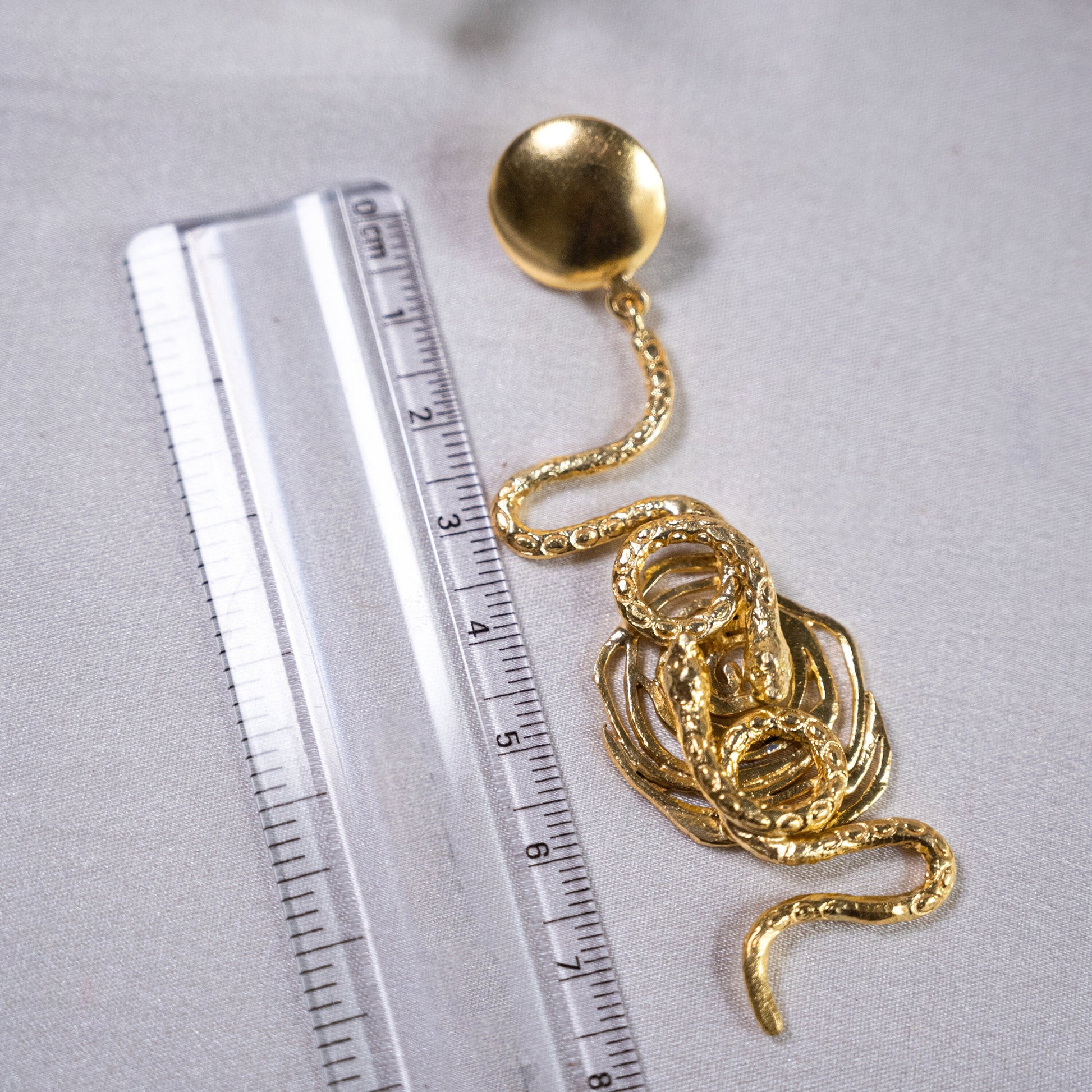 The Enache Snake Long Dangling Earrings TheEnache