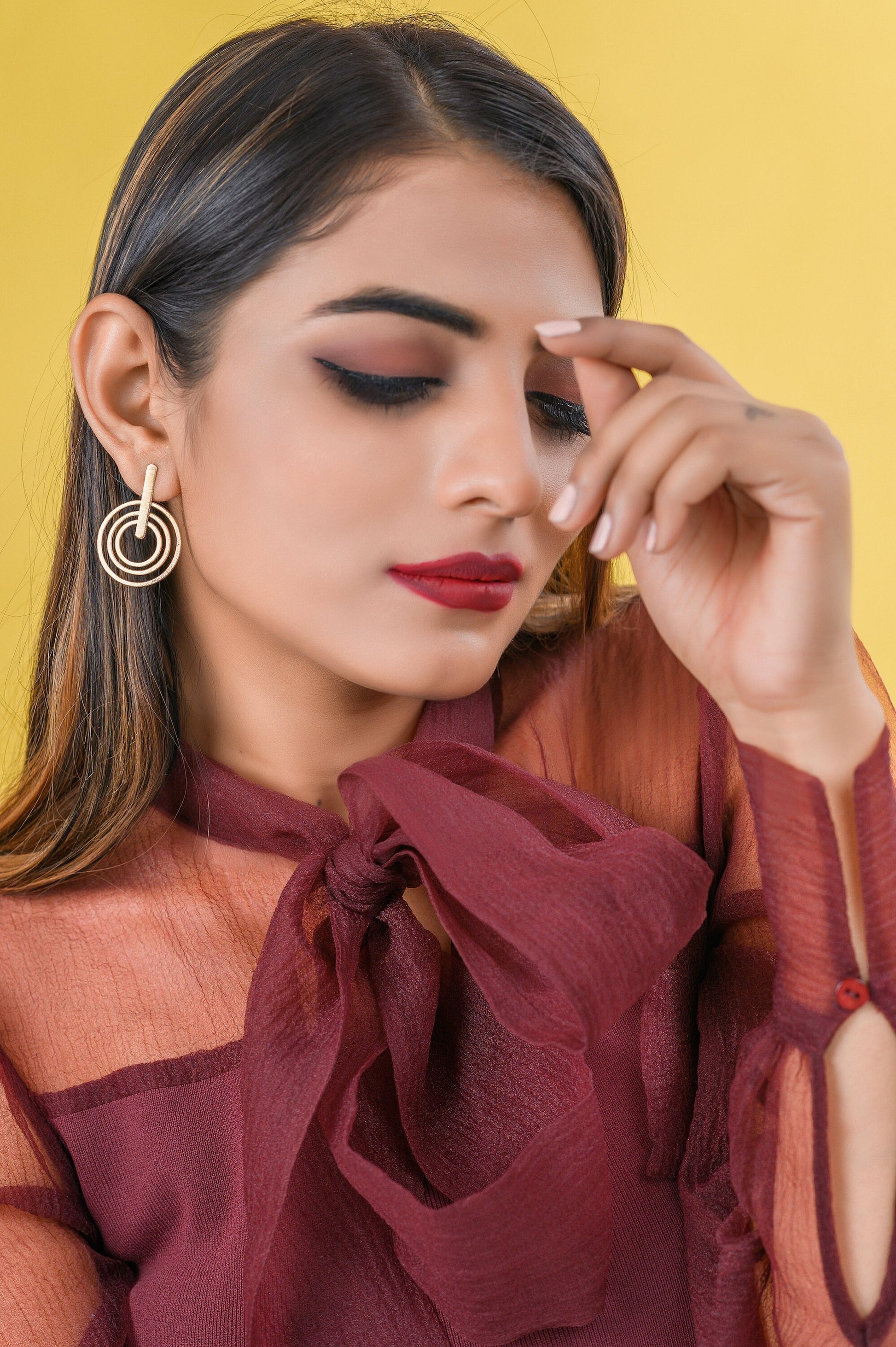 The Enache Spiral Minimal Gold Studs TheEnache