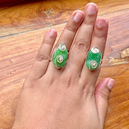 The Enache Spotted Druzy Double Finger Ring TheEnache