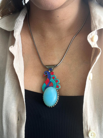 The Enache Tibetan Peacock Pendant TheEnache